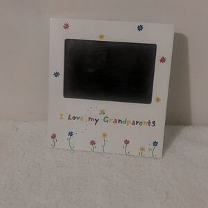 Colorful Grandparents Photo Frame